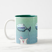 Tasse 2 Couleurs Personnalisable : Peu de ballon d'Alfie (Gauche)