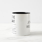 Tasse 2 Couleurs Personnalisé Adjoint Exécutif Amusant (Centre)