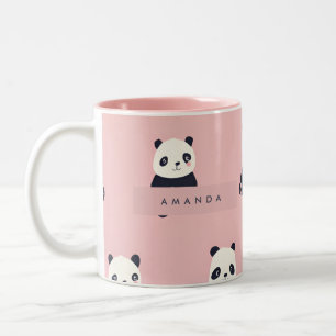 Tasse 2 Couleurs Personnalisé adorable Motif Panda