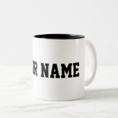 Tasse 2 Couleurs Personnalisé avec votre nom (Devant droit)