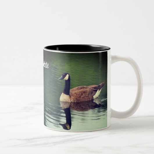 Tasse 2 Couleurs Personnalisé Canada Goose Nature (Droit)