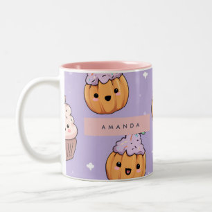 Tasse 2 Couleurs Personnalisé Cosy Halloween Halloween Citrouille C