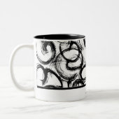 Tasse 2 Couleurs Personnalisé en noir et blanc (Gauche)