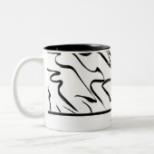 Tasse 2 Couleurs Personnalisé en noir et blanc (Gauche)