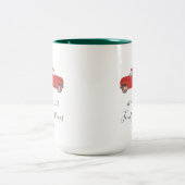 Tasse 2 Couleurs Personnalisé Famille Noël Reunion Keepsaké (Centre)