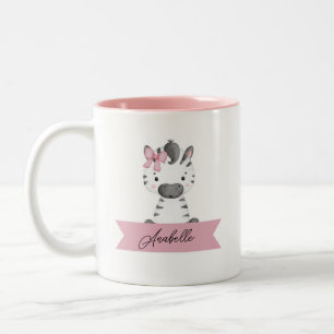 Tasse 2 Couleurs Personnalisé joli zèbre
