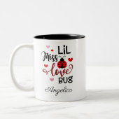 Tasse 2 Couleurs Personnalisé Lil Miss Love Bug (Gauche)