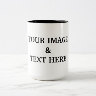 Tasse 2 Couleurs Personnalisé Personnalisé Votre Propre Photo