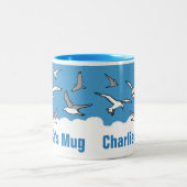 Tasse 2 Couleurs Personnalisé pour l'Oiseau (Centre)