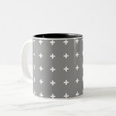 Tasse 2 Couleurs Personnalisé - Style nordique Signes White Plus (Devant gauche)