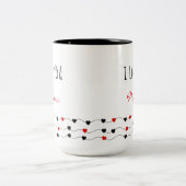 Tasse 2 Couleurs Personnaliser Citation des mères (Centre)