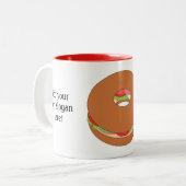 Tasse 2 Couleurs Personnaliser de cette image Bagel (Devant gauche)