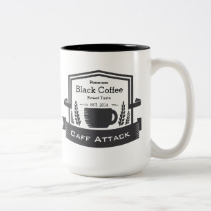 Tasse 2 Couleurs Personnaliser Hipster Retro Coffee Date d'établiss