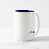 Tasse 2 Couleurs Personnaliser le nom (Devant droit)