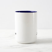 Tasse 2 Couleurs Personnaliser le nom (Centre)