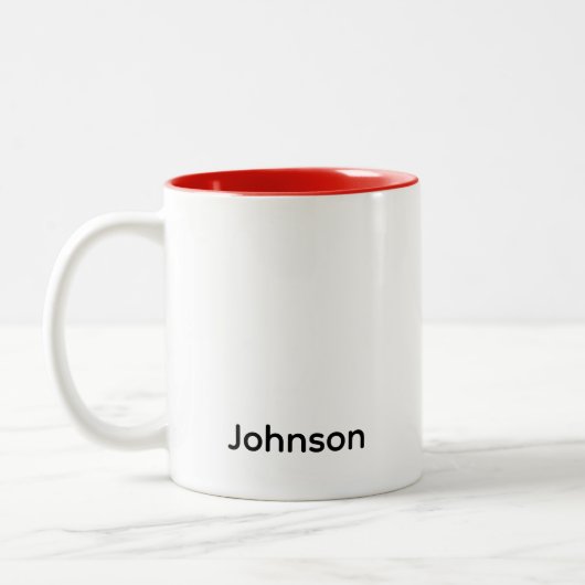 Tasse 2 Couleurs Personnaliser le nom (Gauche)