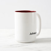 Tasse 2 Couleurs Personnaliser le nom (Devant droit)