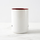 Tasse 2 Couleurs Personnaliser le nom (Centre)