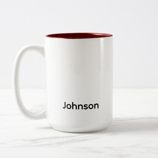Tasse 2 Couleurs Personnaliser le nom (Gauche)