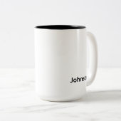 Tasse 2 Couleurs Personnaliser le nom (Devant droit)