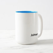 Tasse 2 Couleurs Personnaliser le nom (Devant droit)