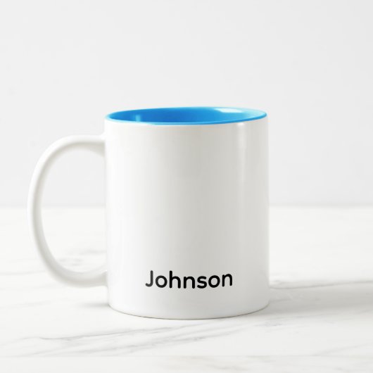 Tasse 2 Couleurs Personnaliser le nom (Gauche)