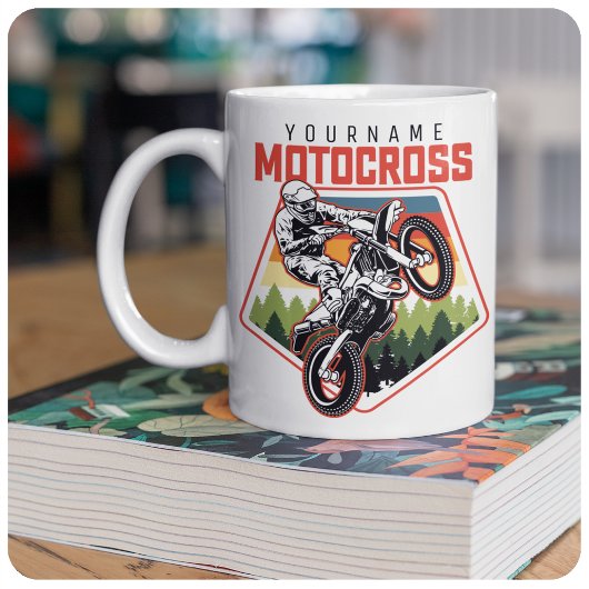 Tasse 2 Couleurs Personnalized Motocross
