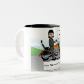 Tasse 2 Couleurs Personnalized Motorcycle (Devant gauche)