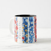 Tasse 2 Couleurs personnalizedwildfleersmug rouge bleu (Devant gauche)
