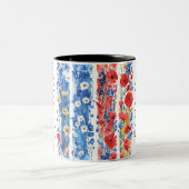 Tasse 2 Couleurs personnalizedwildfleersmug rouge bleu (Centre)