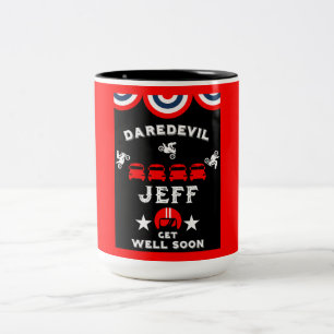 Tasse 2 Couleurs Personne maladroite à la jambe cassée se tirer bie