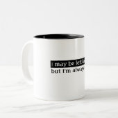 Tasse 2 Couleurs Personnes gauchères (Devant gauche)