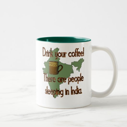 Tasse 2 Couleurs Personnes indiennes de café (Droit)