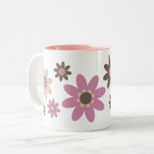 Tasse 2 Couleurs Pétale rose (Devant gauche)