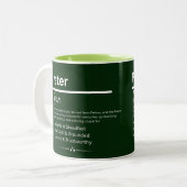 Tasse 2 Couleurs Peter Personalized Name (Devant gauche)