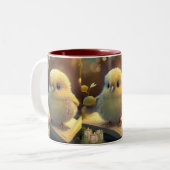Tasse 2 Couleurs Petit bébé mignon poussette sur un livre (Devant gauche)