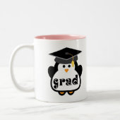 Tasse 2 Couleurs Petit cadeau d'obtention du diplôme de pingouin de (Gauche)