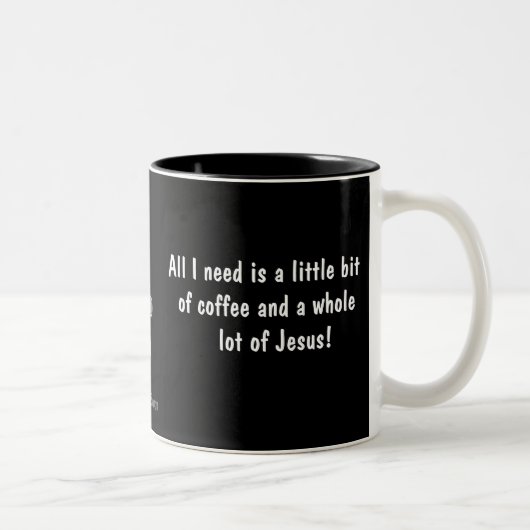 Tasse 2 Couleurs Petit café beaucoup de Jésus gotGod316.com (Droit)