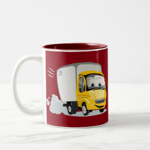 Tasse 2 Couleurs Petit Camion Cartoon Jaune pour enfants !