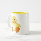 Tasse 2 Couleurs Petit canard jaune (Devant gauche)