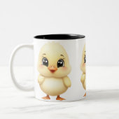 Tasse 2 Couleurs Petit Canard mignon (Gauche)