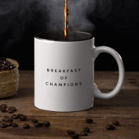 Petit déjeuner amusant Petit déjeuner de Champions