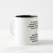 Tasse 2 Couleurs Petit déjeuner au lit (Devant gauche)