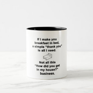 Tasse 2 Couleurs Petit déjeuner au lit