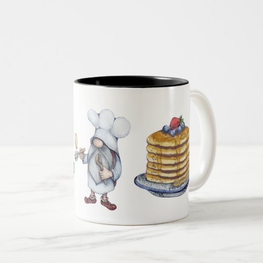 Tasse 2 Couleurs Petit déjeuner crêpes (Devant droit)