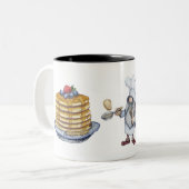 Tasse 2 Couleurs Petit déjeuner crêpes (Devant gauche)