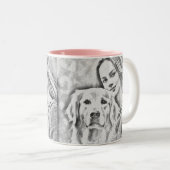 Tasse 2 Couleurs Petit-déjeuner Vin Drôle Cute Trendy Citation (Devant droit)