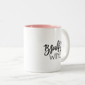 Tasse 2 Couleurs Petit-déjeuner Vin Funny Classic Mug, 11 oz (Devant droit)