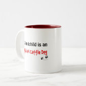 Tasse 2 Couleurs Petit-enfant d'ACD (Devant gauche)