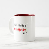 Tasse 2 Couleurs Petit-enfant de Bernese (Devant gauche)